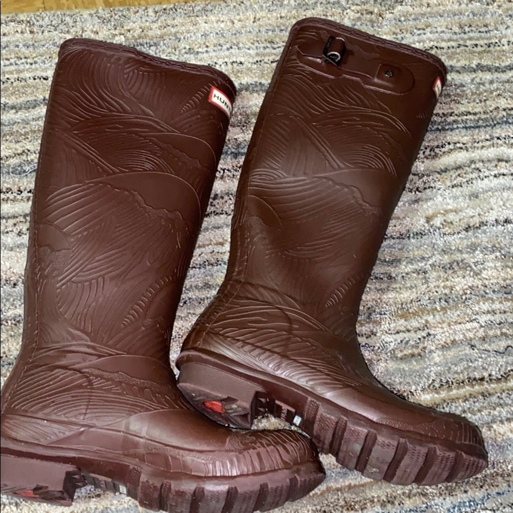 Burgundy Rain Boots